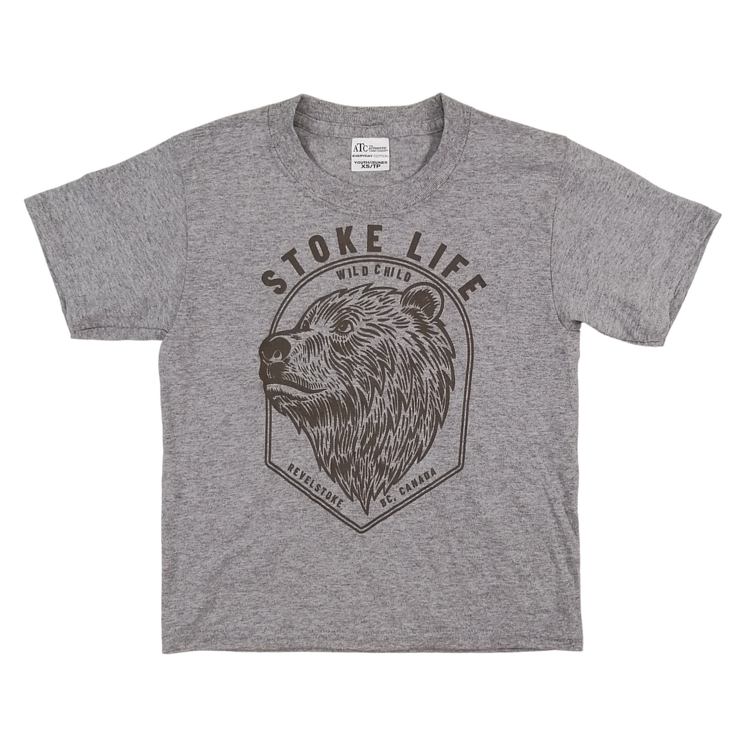 Youth Bear T-Shirt, Grey