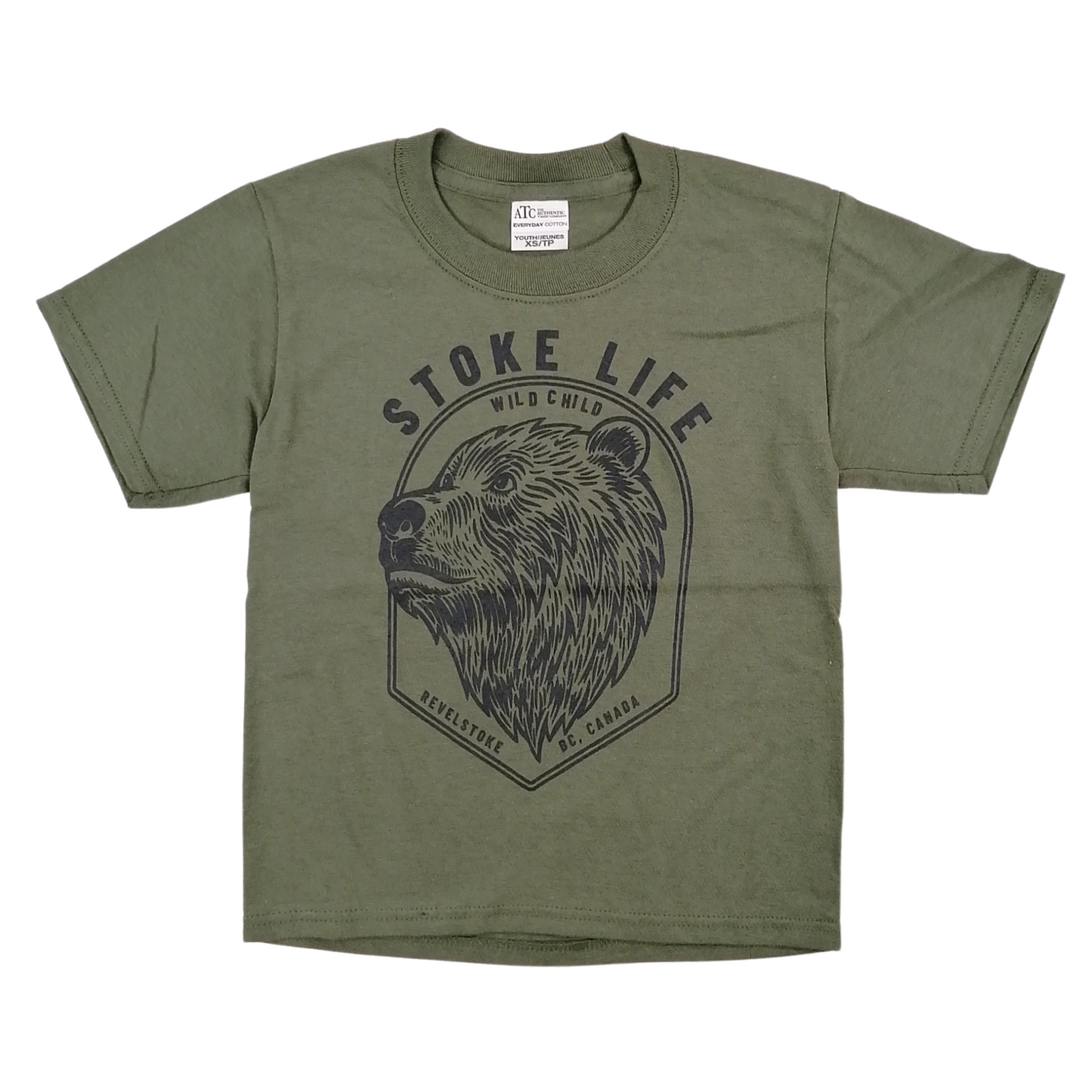 Youth Bear T-Shirt, Green