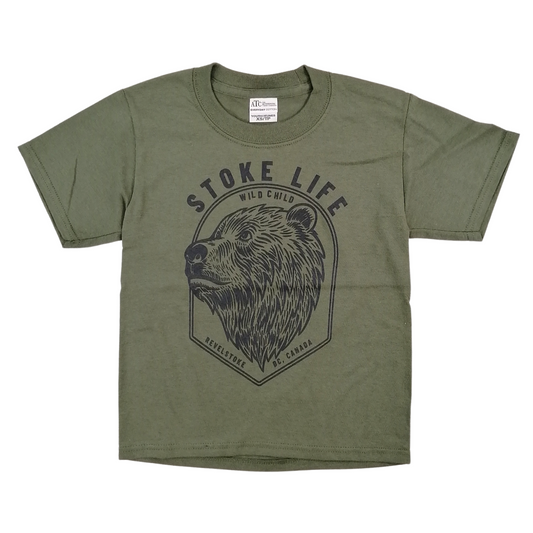 Youth Bear T-Shirt, Green