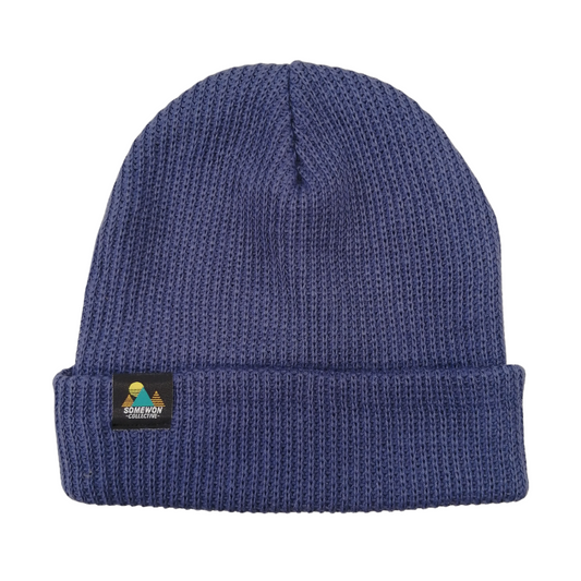 HEMP/ORGANIC COTTON TOQUE, BLUE