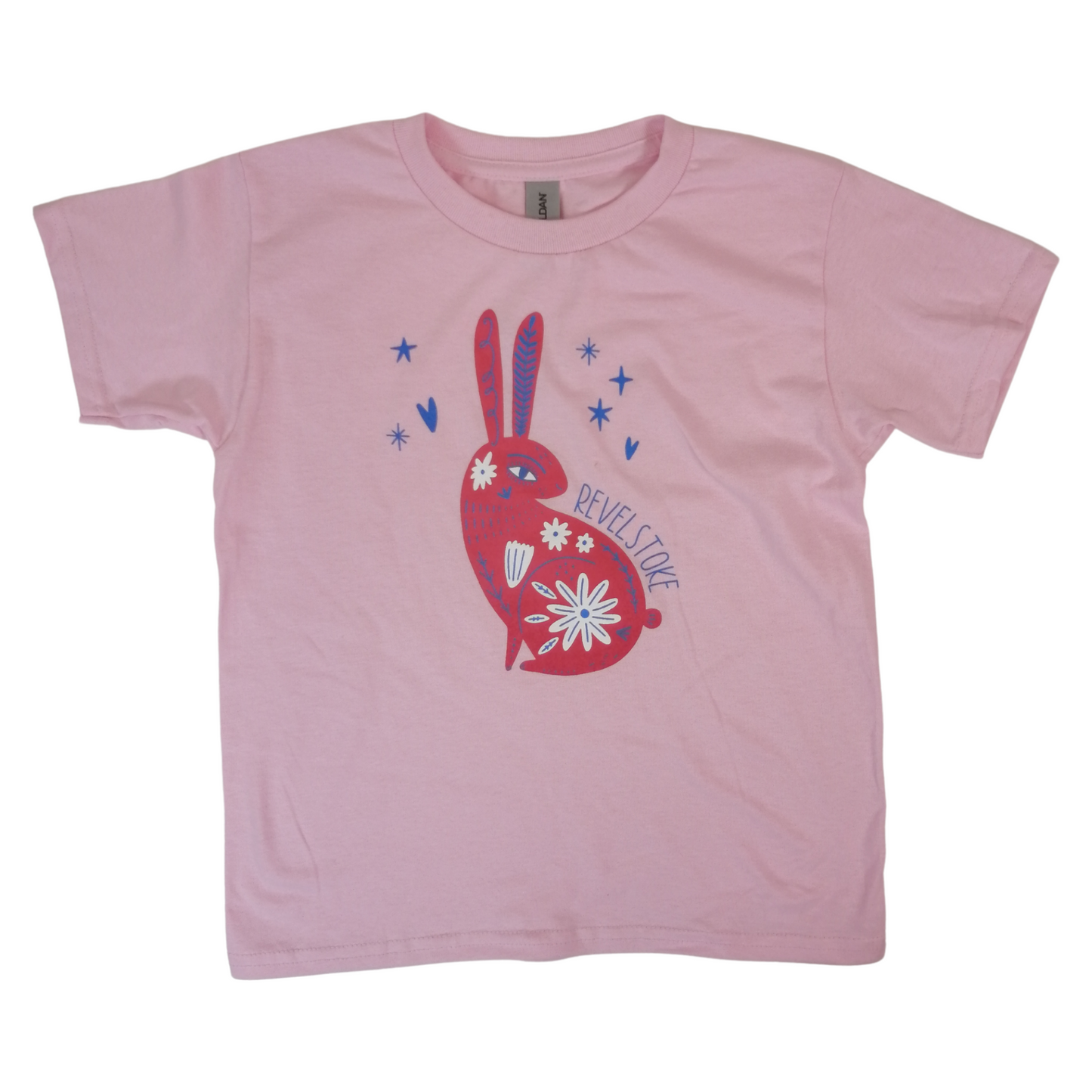 YOUTH BUNNY T SHIRT, PINK