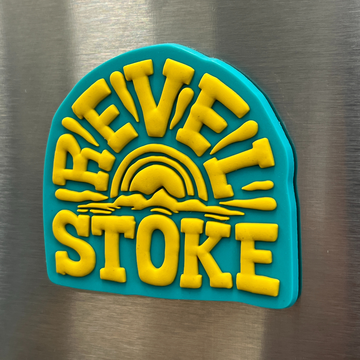 Sun Ray 3D Magnet, Teal